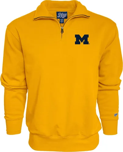 Vista 90 de Blue 84 Sudadera con cremallera de un cuarto para hombre de la NCAA