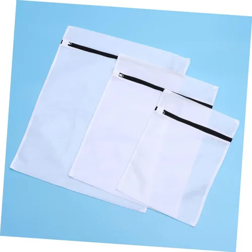 Vista 9 de NOLITOY Juego de 6 bolsas de lavandería de malla, bolsas con cremallera para ropa interior, medias