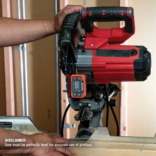 Vista 4 de Klein Tools 935DAA Medidor electrónico digital de nivel y ángulo, alerta LED, ángulos de medición y ajuste, rangos de 0-90 y 0-180 grados