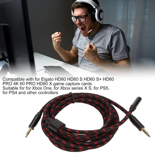 Vista 3 de Cable de enlace de chat de repuesto para Elgato HD60S HD60X HD60PRO Cable adaptador de chat para Xbox One PS5 PS4