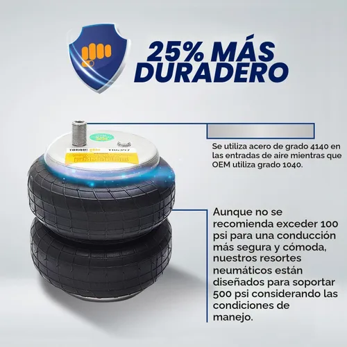 Vista 6 de Torque tr2430 Air Primavera Suspensión Kit de repuesto para ride Rite 2430
