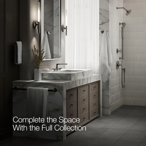 Vista 10 de Kohler 73060-3-TT Composed Grifo de lavabo de baño con asas cruzadas, 1.2 gpm, titanio vibrante