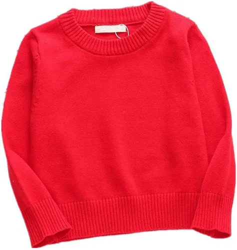 Vista 8 de LNICEAR Suéter de punto con cuello redondo para bebé, niña, niño, suéter de punto cálido, manga larga, ropa de otoño e invierno