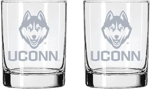 Vista 50 de Alabama - Juego de 2 vasos de cristal grabado satinado de 2 caras Marea carmesí de Alabama