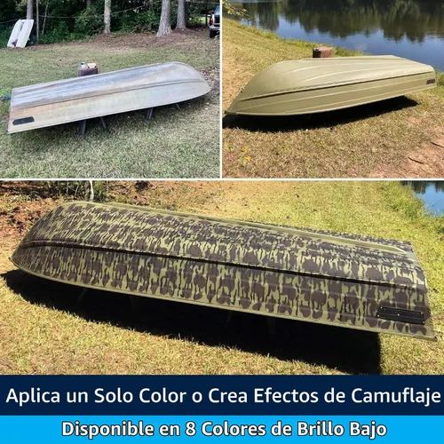 Vista 7 de TotalBoat Pintura de aluminio para lanchas, barcos bajos, botes, botes anfibios, barcos Jon y pontones (Verde Ejército, Quart)