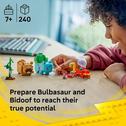 Vista 2 de LEGO Pokémon SMART Play: Berry Bash with Bulbasaur and Bidoof 72155