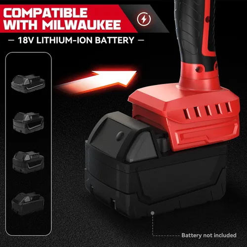 Vista 4 de Ecarke - Herramienta de vibración inalámbrica para azulejos compatible con Milwaukee de 18 V, vibrador portátil de azulejos con ventosa de 8
