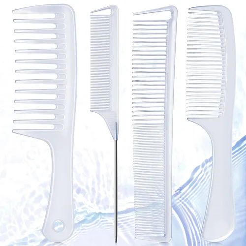 Vista 8 de Juego de peines profesionales SalonSilk para cabello natural rizado negro para damas