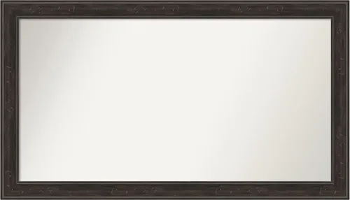 Vista 49 de Amanti Art Espejo de baño marrón para sobre el fregadero, 24 x 24 pulgadas, espejo de tocador cuadrado marrón Caleb, marco de madera rústica