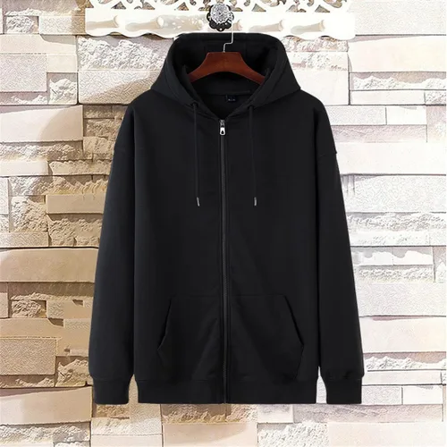 Vista 2 de Volrath Tokyo Anime - Sudadera unisex de forro polar con cremallera y bolsillo, sudaderas negras