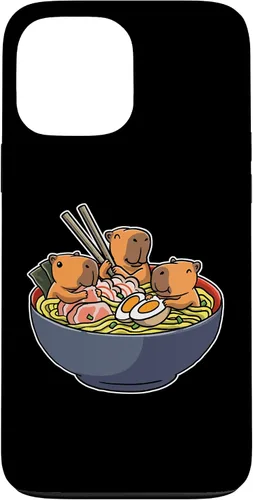 Vista 24 de Capybara Eating Ramen Funda para iPhone 17