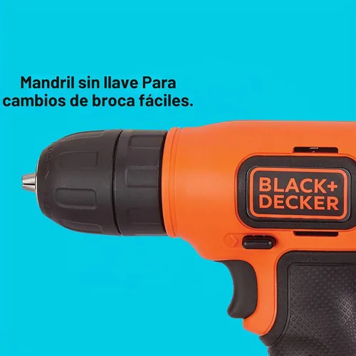 Vista 4 de BLACK+DECKER 8V MAX Taladro inalámbrico + Kit de proyecto para decoración del hogar de 43 piezas (BDCD8HDPK)