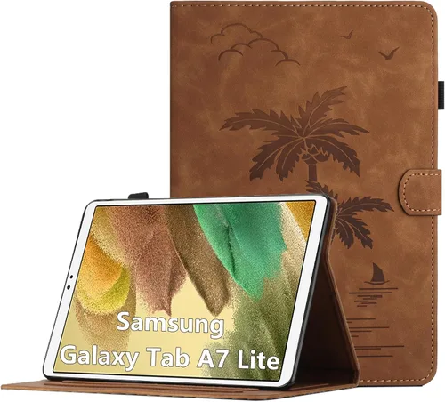 Vista 25 de Funda para Samsung Galaxy Tab S5e de 10.5 pulgadas 2019 modelo (SM-T720/T725/T727) - Funda protectora de piel sintética con bolsillo y función atril