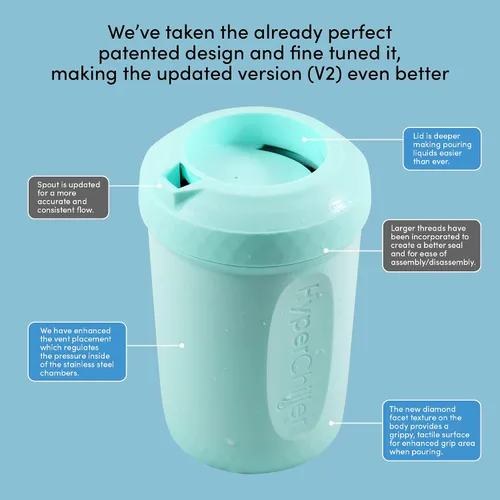 Vista 6 de HyperChiller HC2AS Enfriador Patentado de Café Helado/Bebidas, ¡NUEVO, MEJORADO, MÁS FUERTE Y MÁS DURADERO! Listo en Un Minuto, Reutilizable para Té