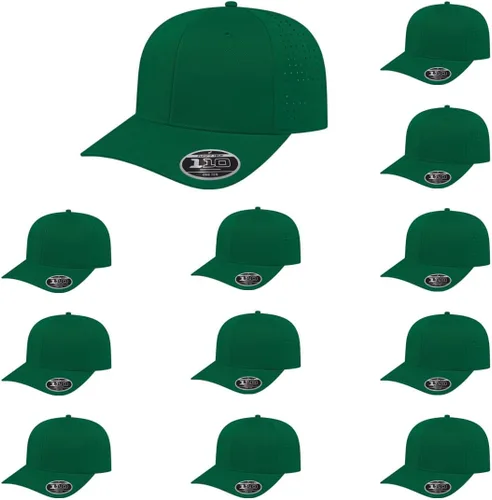 Vista 55 de Cap America i8533 Flexfit 110 Gorra Snapback Perforada de Rendimiento de Perfil Medio de 6 Paneles con Protección UV y Snapback Ajustable