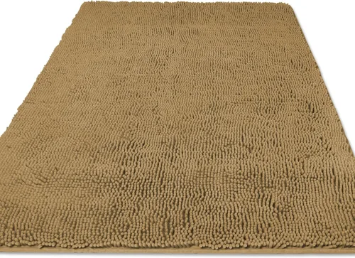 Vista 53 de Yeaban Alfombra de pasillo de baño de 24 x 72 pulgadas, antideslizante, alfombra de baño larga de felpilla gruesa, absorbente y lavable, alfombra