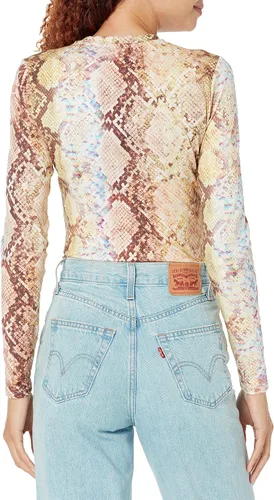 Vista 2 de GUESS Body de serpiente de manga larga con logotipo para mujer