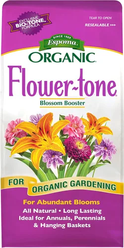 Vista 2 de Espoma Organic Flower-Tone 3-4-5 Alimento vegetal natural y orgánico; bolsa de 4 libras; fertilizante orgánico para flores, anuales, plantas