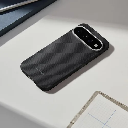 Vista 7 de pitaka Funda Ultra Slim para Pixel 11 Pro XL con sensación sin funda, color Negro Gris (Sarga)
