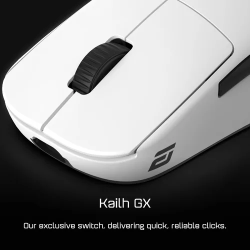 Vista 3 de ENDGAME GEAR Ratón inalámbrico OP1w 4k para juegos blanco - Frecuencia de sondeo de 4000Hz, mouse inalámbrico para gamer, conmutadores Kailh GX