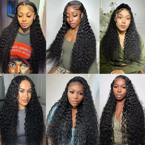 Vista 6 de Borchan Water Wave 3 Paquetes Cabello Humano Húmedo y Ondulado Cabello Humano 3 Paquetes para Mujeres Negras 16 18 20 Pulgadas Paquetes Brasileños