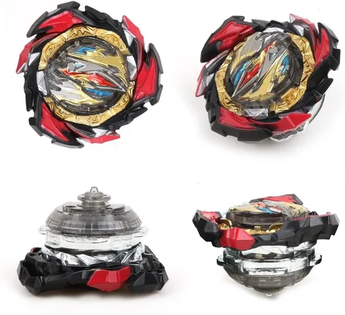 Vista 3 de MUSTYBELT Juego de trompos Bey para combate Burst Gyros, juguete de regalo para niños, niños de 6, 8, 10, 12+ años, juego de combate con 10 trompos