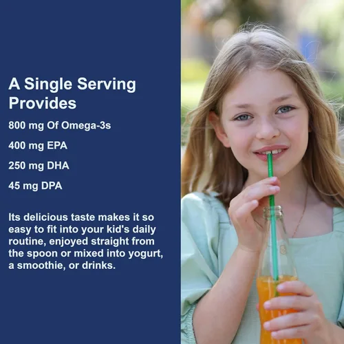 Vista 5 de Carlson - El Mejor Aceite de Pescado para Niños, 800 mg de Omega-3, Noruego, Origen Sostenible, Naranja, 200 mL