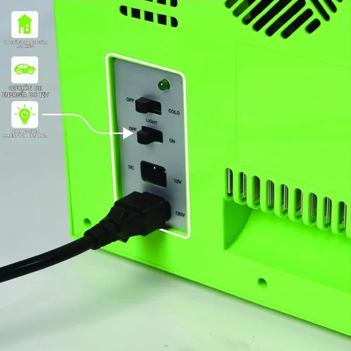 Vista 5 de Minecraft Green Creeper 9 Latas Mini Nevera 6.7L 10.4 x 10 x 10