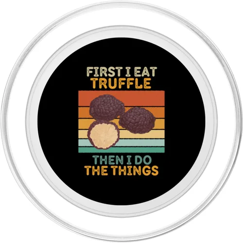 Vista 2 de First I Eat Truffle Then I Do The Things Vintage Truffle PopSockets MagSafe PopGrip for iPhone