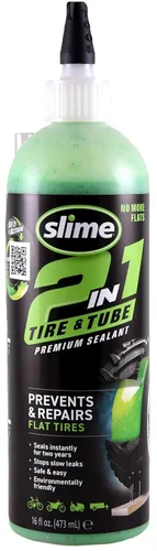 Vista 11 de Slime 10207 Sellador de reparación de pinchazos 2 en 1 para neumáticos y tubos, 2 en 1, premium, prevención y reparación, adecuado para todos