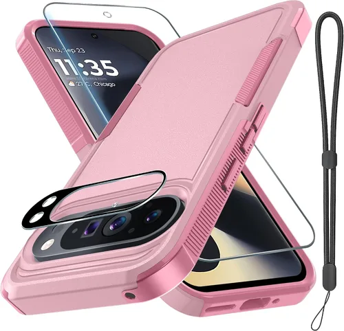 Vista 32 de Funda para Google Pixel 7A, Funda Protectora de Teléfono de Cuerpo Completo Resistente de Trabajo Pesado Robusta a Prueba de Golpes con Correa
