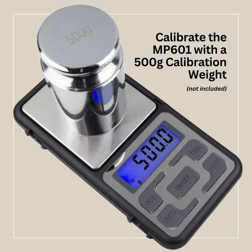 Vista 8 de GemOro Platinum MP601 - Báscula de joyería Báscula de cocina de bolsillo de clase premium Herramienta de precisión digital Lectura y precisión