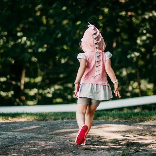 Vista 4 de Mini Jiji T-Rex Dino - Sudadera con capucha para niños y niñas de 1 a 8 años
