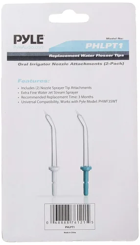 Vista 3 de Pyle Recambio clásico de alta presión de puntas de chorro para irrigadores dentales Waterpik y otros irrigadores orales de agua de marca, 2