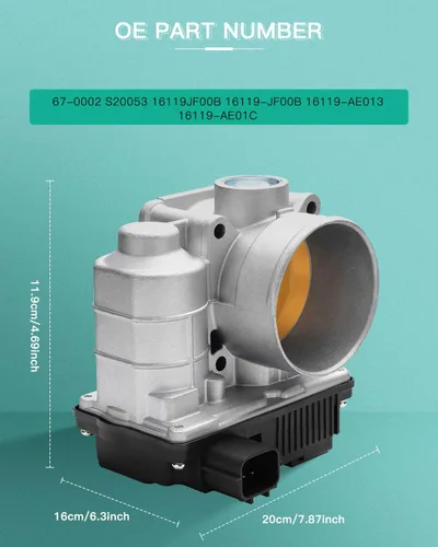 Vista 3 de Cuerpo electrónico del acelerador se adapta a 2005-2006 para Nissan para X-Trail 4door 2.5L 4WD, 2003 2004 2006 para Nissan para Altima 4door 2.5L
