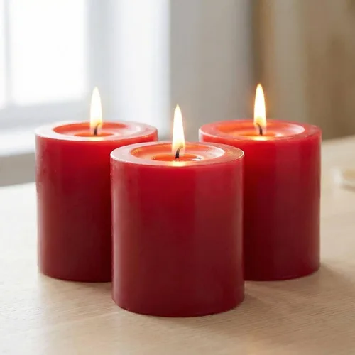 Vista 33 de Richland® Juego de 20 velas de pilar de 2 x 3 pulgadas, color marfil sin perfume