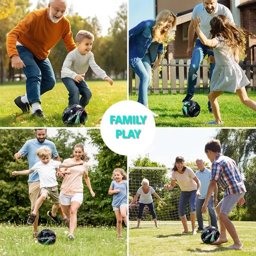 Vista 7 de Balón de fútbol juvenil tamaño 4, para niños, para jugar al aire libre, práctica, pelota de fútbol para adolescentes, niños y niñas, para interiores