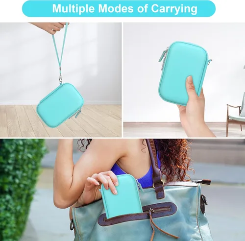 Vista 3 de Canboc Funda para cámara digital CAMKORY/Sevenat/Lecran/Besungo/VAHOIALD/BEVLXNIV/IWEUKJLO para niños y otras cámaras compactas portátiles