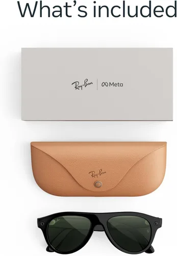 Vista 6 de Meta Ray-Ban (Gen 3) Aviator Negro brillante / verde
