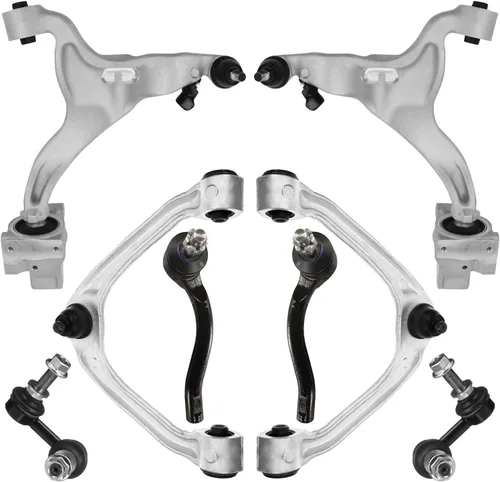 Vista 368 de Detroit Axle - Kit de brazos de control de extremo de 8 piezas para Toyota 2001-2003 Highlander 2002-2003 Camry Lexus ES300, 2 conjuntos de brazos