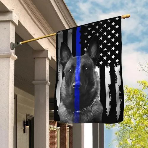 Vista 19 de Bandera Americana - Divertido Perro Pastor Alemán Bandera Americana TQN2748F, 3x5 pies. Bandera - Banderas de EE. UU. Poliéster Premium - Bandera