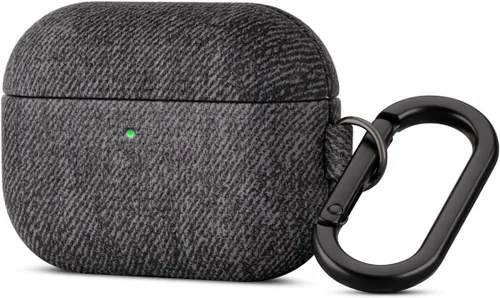 Vista 20 de Haobobro Funda de piel para AirPods Pro 3, piel seleccionada respetuosa con la piel, con textura de fibra de carbono, hecha a mano, funda rígida