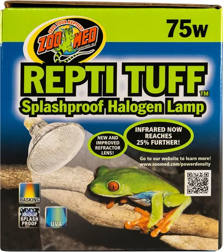 Vista 5 de Zoo Med Turtle Tuff Lámpara halógena a prueba de salpicaduras 75 vatios