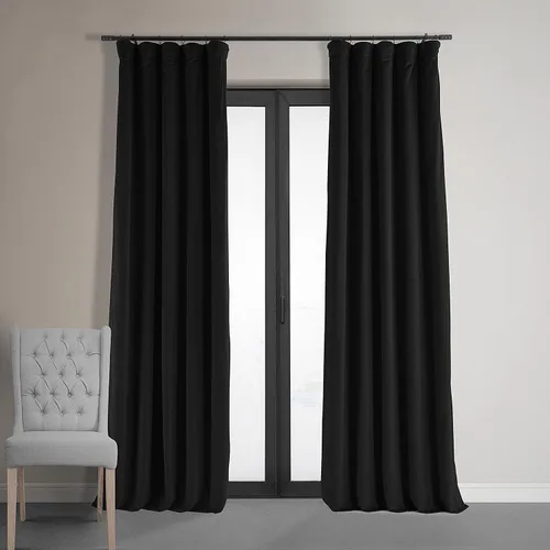 Vista 35 de HPD Half Price Drapes Cortinas Opacas Térmicas de Terciopelo Signature para Sala de Estar de 63 Pulgadas de Largo (1 Panel) con Bolsillo para Barra