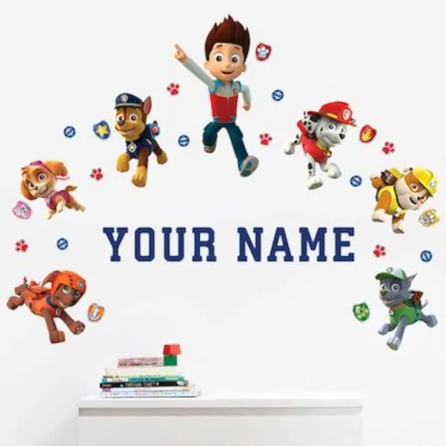 Vista 2 de Oliver's Labels Calcomanía de pared personalizada de alta calidad para decoración de habitación de niños, despegar y pegar, extraíble