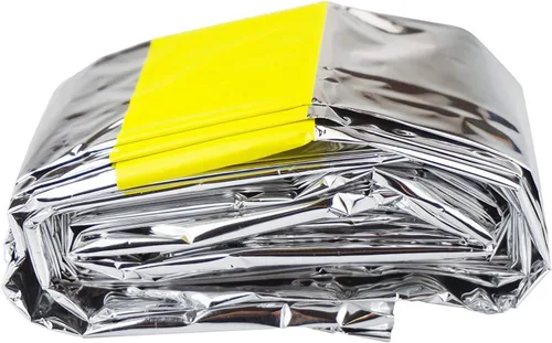 Vista 3 de Manta para dormir Emergency Survival Mylar - Paquete de 2