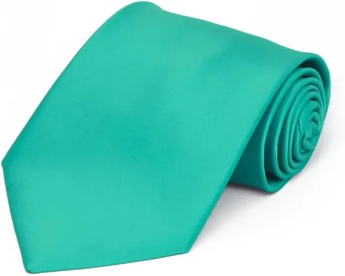 Vista 10 de tiemart Corbata de color sólido prémium Negro