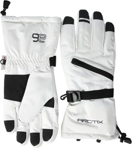 Vista 6 de Arctix Guantes de descenso aislados para mujer, Rojo - Negro