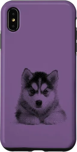 Vista 11 de Chic Husky Puppy for Dog Mom and Paw Parents Case for iPhone XR