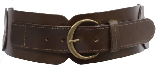 Vista 10 de Beltiscool Cinturón de cuero de grano completo para mujer, 3" (75 mm) de ancho con cinta de disco redondo y cinta de piel de vaca trenzada Negro
